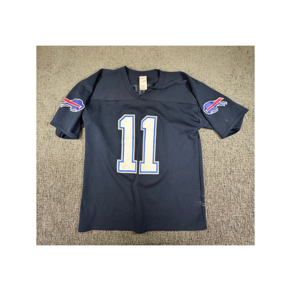 Vintage‎ Buffalo Bills NFL Drew Bledsoe Jersey Navy Blue 11 Mens Large 5011A